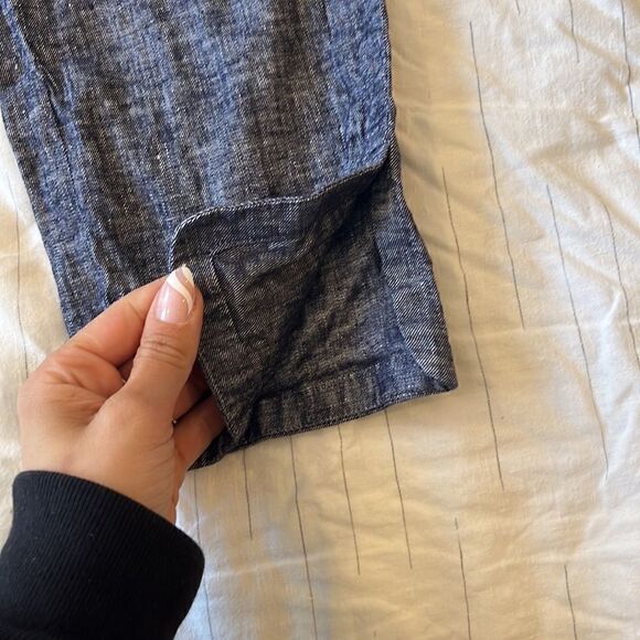 Theory Thorina Linen Blend Pants Tierra Wash - Picture 6 of 6